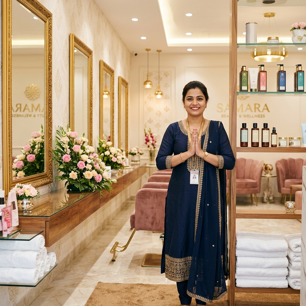 Inside Sun Shine Ladies Beauty Salon - elegant salon interior